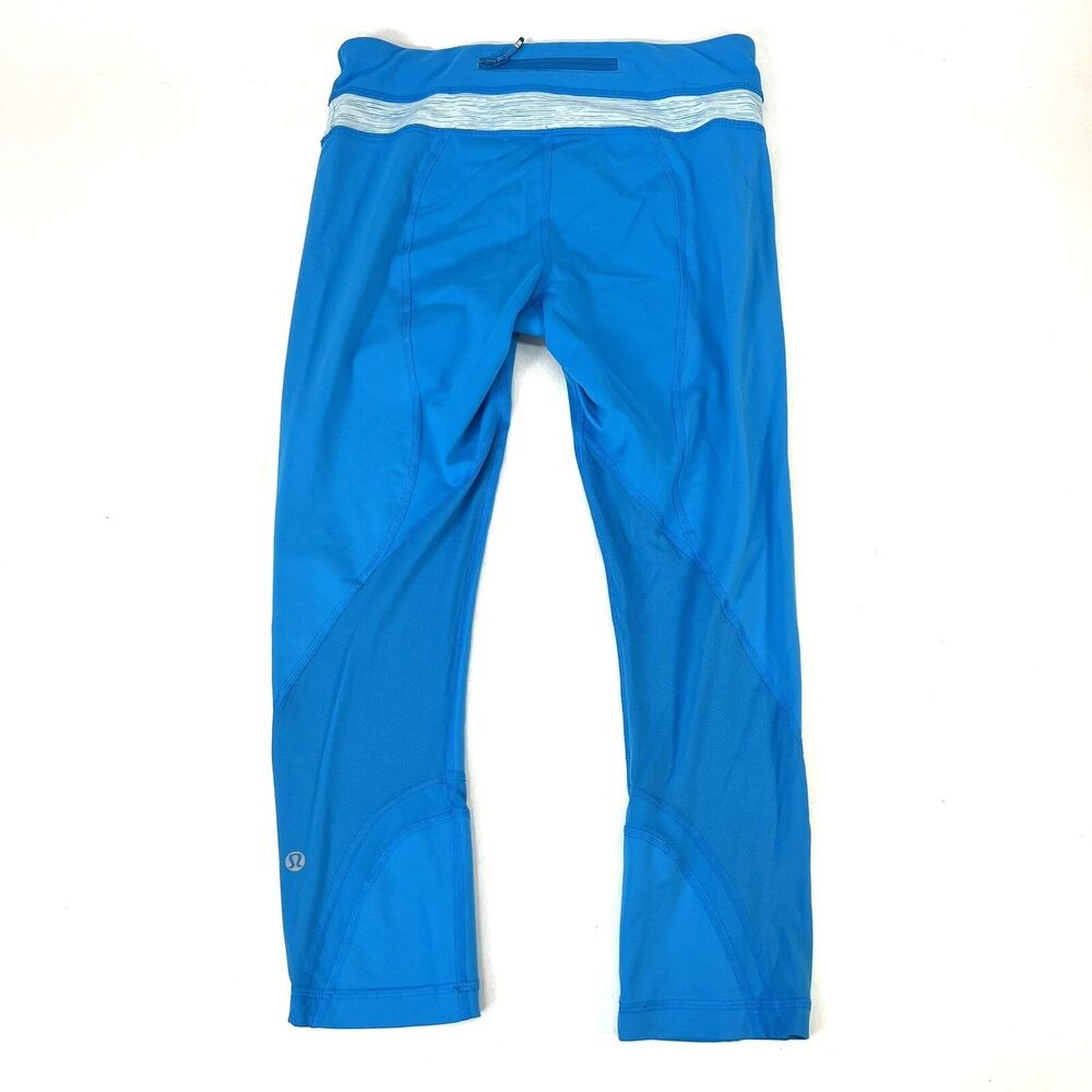 Lululemon Run Inspire Crop II Beach Blanket Blue Wee Are From Space Aquamarine 6